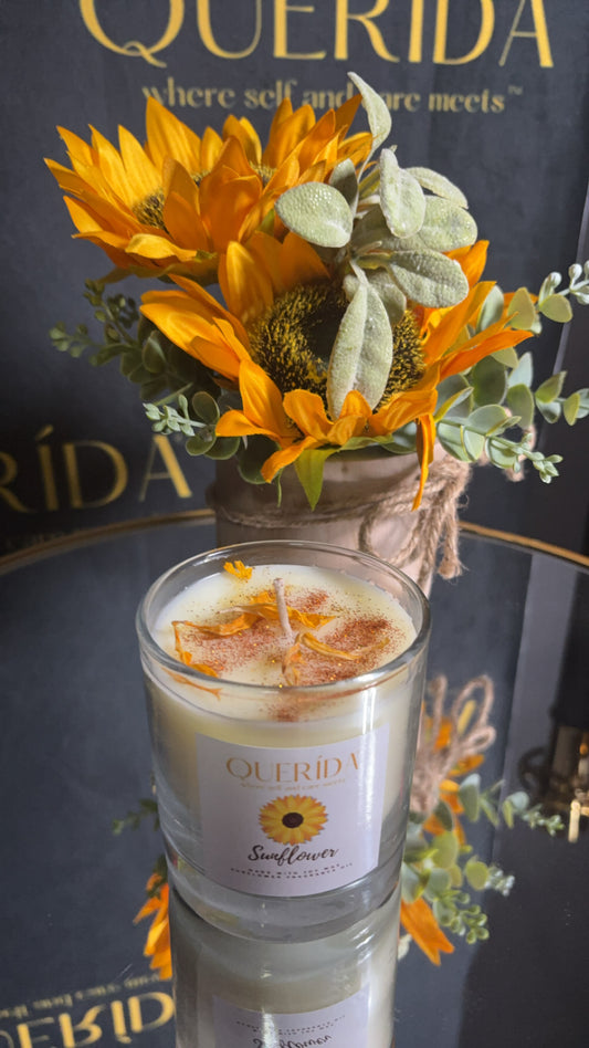 Sunflower candle