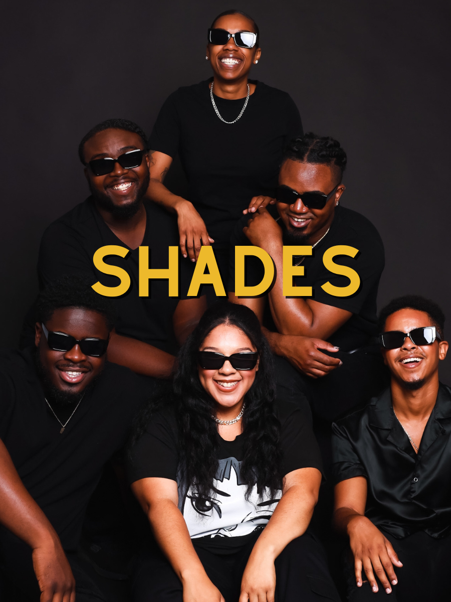 people with different skin shades wearing black querida shades and smiling